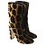 Stivaletti in pelle di vitello con stampa leopardata Dolce & Gabbana Multicolor Velluto - vista 3