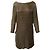 Vestido Tom Ford Draped Backless en seda dorada Dorado Metálico