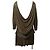 Vestido Tom Ford Draped Backless en seda dorada Dorado Metálico - vista 2