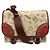 Borsa a tracolla in tela e pelle Loewe 160th Anniversary Marrone Rosso Beige