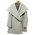 Autre Marque Abrigo pitchoune con gran cuello de chal Beige