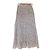 Autre Marque Falda ajustada con estampado snidel Beige