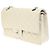 Chanel Vintage Classic Double Flap Matelassé Caviar Medium Bianco