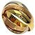 Anello Trinity Cartier Oro Rosa Bianco e Giallo 18K