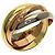 Anello Trinity di Cartier in oro 18K - vista 2