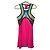 Vestido plisado rosa para mujer con estampado tropical Dsquared2 Blanco Roja Azul Verde
