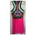 Vestido plisado rosa para mujer con estampado tropical Dsquared2 Blanco Roja Azul Verde - vista 2