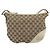 Gucci Britt Half Moon Hobo GG Canvas and leather Beige