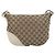 Gucci Britt Half Moon Hobo GG Canvas and leather Beige - vista 3