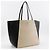 Borsa Tote Louis Vuitton Lockme Nero Beige - vista 3