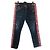 Jeans Cropped Cool Girl di Dsquared2 con nastro laterale con logo Blu