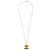Pendente Chanel Vintage CC in metallo placcato D'oro