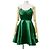 Miu Miu Trägerloses Kleid aus grünem Satin