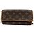 Borsa a Spalla Louis Vuitton Monogram Pochette Twin PM M51854 Marrone - vista 2