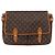 Louis Vuitton Borsa Messenger Gibeciere Monogram Canvas GM Marrone