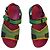 Sandali Colorblock Burberry Nero Rosa Verde Arancione - vista 2