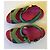 Sandali Colorblock Burberry Nero Rosa Verde Arancione - vista 4