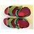 Sandali Colorblock Burberry Nero Rosa Verde Arancione - vista 7