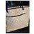 Borsa tote Cambon in pelle trapuntata beige e nero Chanel - vista 8