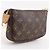 Pochette Louis Vuitton Mini Pochette Accessoires Marrom Monograma - vista 3