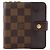 Louis Vuitton Compact Zip Bi-fold Wallet aus Damier Canvas Braun