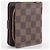 Louis Vuitton Compact Zip Bi-fold Wallet aus Damier Canvas Braun - Ansicht 3