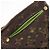 Pochette Louis Vuitton Pochette Plat Marrone Verde chiaro Monogramma - vista 9