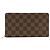 Louis Vuitton Damier Canvas Long Wallet Braun