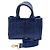 Borsa a mano Prada Canapa blu in tela