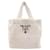 Prada gesteppte Shearling-Tote-Bag Weiß  - Ansicht 1