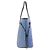 Borsa Tote Louis Vuitton Epi Denim Neverfull MM Blu - vista 3