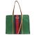 Gucci 727701 Borsa Tote 2-Way Interlocking G Marrone Rosso Verde