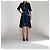 Vestido midi Suno de algodón negro bordado Azul - vista 2