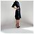 Vestido midi Suno de algodón negro bordado Azul - vista 3