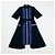 Vestido midi Suno de algodón negro bordado Azul - vista 5