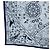 Hermès HERMES Carre 140 Scarf "Peuple Du Vent" Cashmere Navy Auth hk3921M Blu navy - vista 8