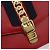 Borsa a tracolla GUCCI Sherry Line Silvi in pelle rossa e oro 421882 Auth 190243V Rosso D'oro - vista 18