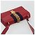 Borsa a tracolla GUCCI Sherry Line Silvi in pelle rossa e oro 421882 Auth 190243V Rosso D'oro - vista 6
