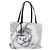 CHANEL Camelia Tote Bag Canvas Weiß Silber CC Auth 190607V