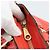 Chloé Borsa Chloe Etel in Pelle 2way Rosso Oro Auth BA13902 D'oro - vista 10
