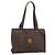 Céline Borsa Tote CELINE Macadam Canvas PVC Pelle Marrone Oro Auth mr2749 D'oro