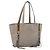 Chloé Borsa Tote Chloe in pelle grigia e oro Auth ar14027 Marrone D'oro