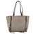 Chloé Borsa Tote Chloe in pelle grigia e oro Auth ar14027 Marrone D'oro - vista 13
