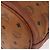 Sacca a cordino MCM Vicetos Logogram PVC Leather Brown Gold Auth 186663 Marrone D'oro - vista 16