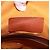 Sacca a cordino MCM Vicetos Logogram PVC Leather Brown Gold Auth 186663 Marrone D'oro - vista 17