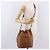 Sacca a cordino MCM Vicetos Logogram PVC Leather Brown Gold Auth 186663 Marrone D'oro - vista 22