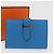 Hermès HERMES Bean Card Case Leather Blue Silver Auth 191663M Silvery - view 12