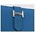 Hermès HERMES Bean Card Case Leather Blue Silver Auth 191663M Silvery - view 17