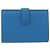 Hermès HERMES Bean Card Case Leather Blue Silver Auth 191663M Silvery - view 2