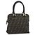 FENDI Zucca Canvas Handtasche Schwarz Braun Authentisch mr2746